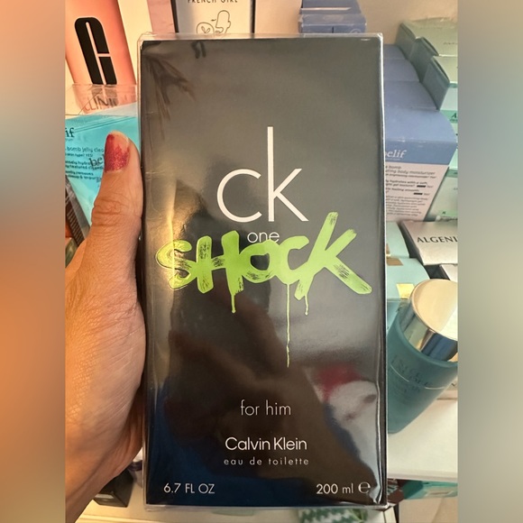 Ck One Shock for Him by Calvin Klein 6.7 oz 200ml EDT Cologne for Men New In Box - Picture 2 of 3